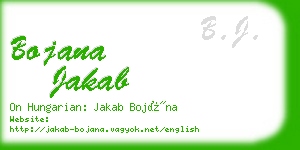 bojana jakab business card